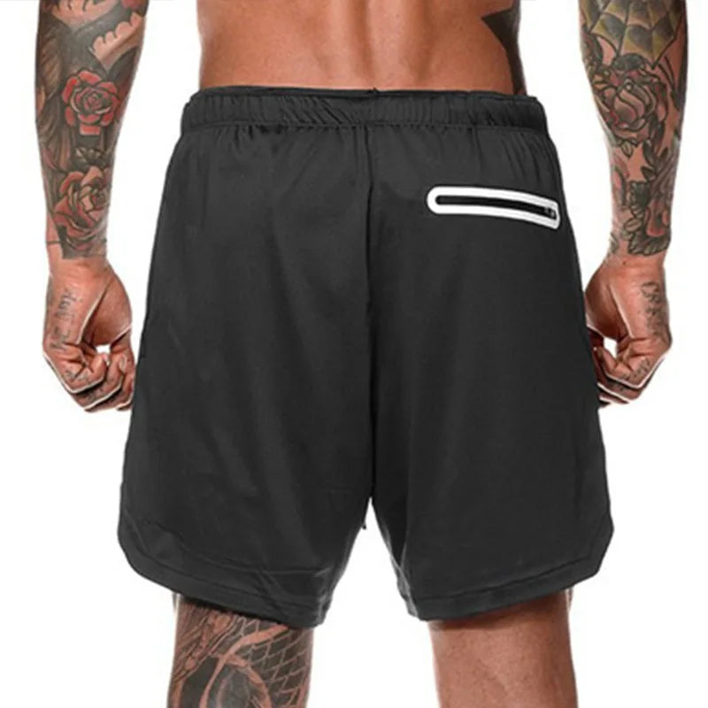 New Double Layer 2in 1 gym Shorts